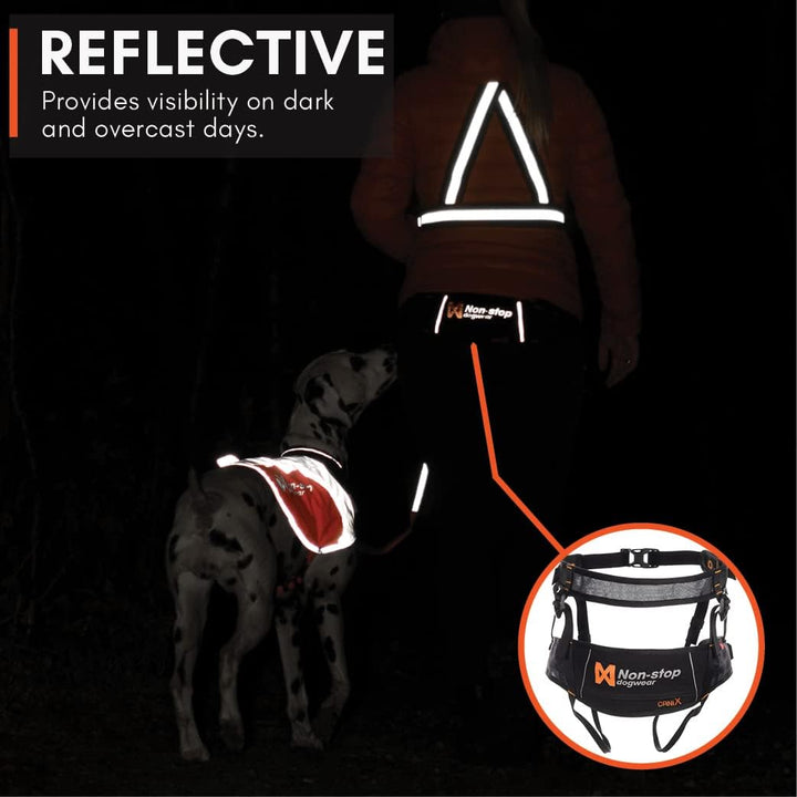 Non-stop dogwear CANIX-Belt | 123X | maximale Sicherheit - minimales Gewicht!, Grösse:L, L