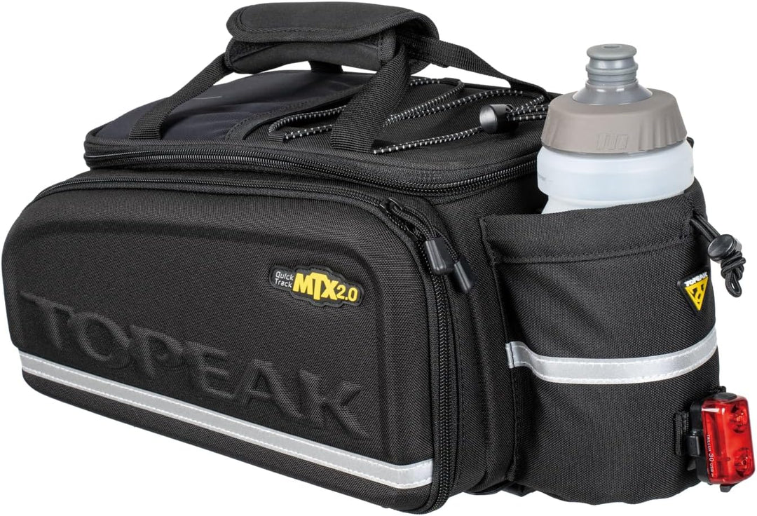Topeak MTX TrunkBag EXP (MTX 2.0) mit TrunkLock – 16,6 L Gepäckträgertasche mit QuickTrack-System, a