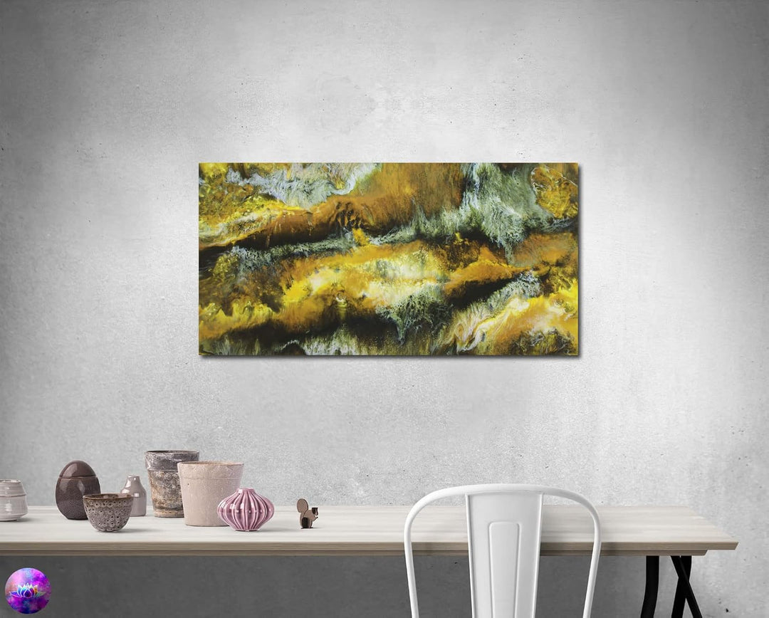 Original Gemälde Abstrakte Malerei - moderne hochglanz Wandbilder - Resin Art Kunst Bild Harz Unikat