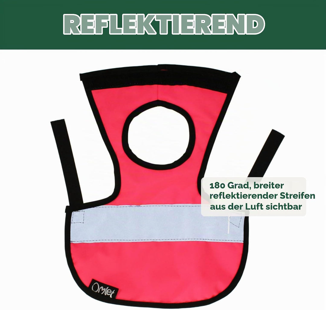 Omlet Warnweste für Hühner - Pink