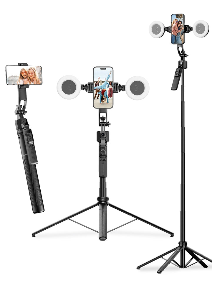Handy Stativ mit Verfolgung, Rollei 360 Grad Rotation Automatic Face Tracking Smartphone Tripod Self