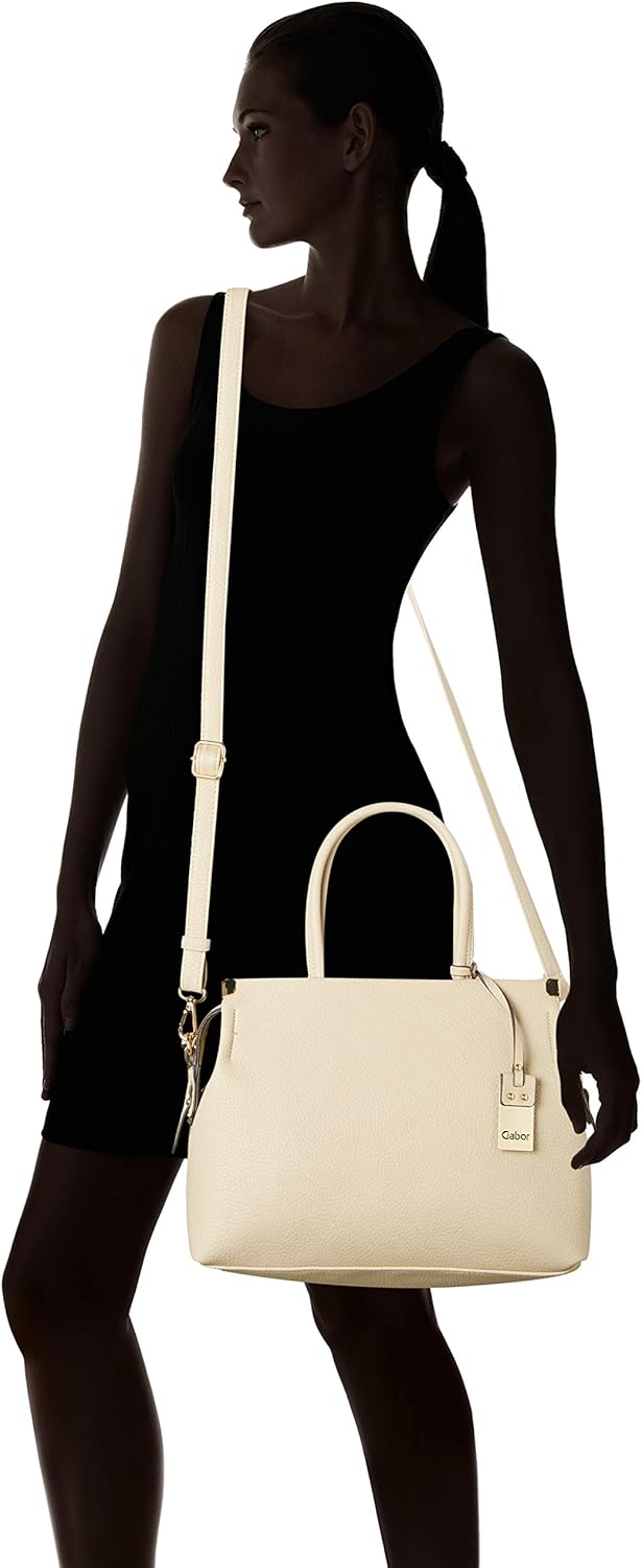Gabor bags Gela Damen Shopper Umhängetasche Reissverschluss Beige 35 x 13,5 x 24 Beige, 35 x 13,5 x