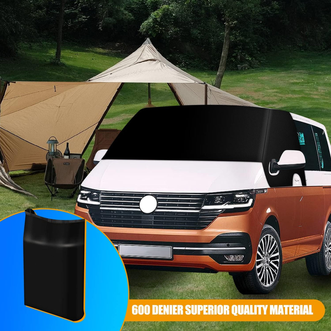MaxAwe Frontscheibe Wrap Cover für VW T6, 600D Oxford Gewebe Auto Windschutzscheiben Abdeckung Therm