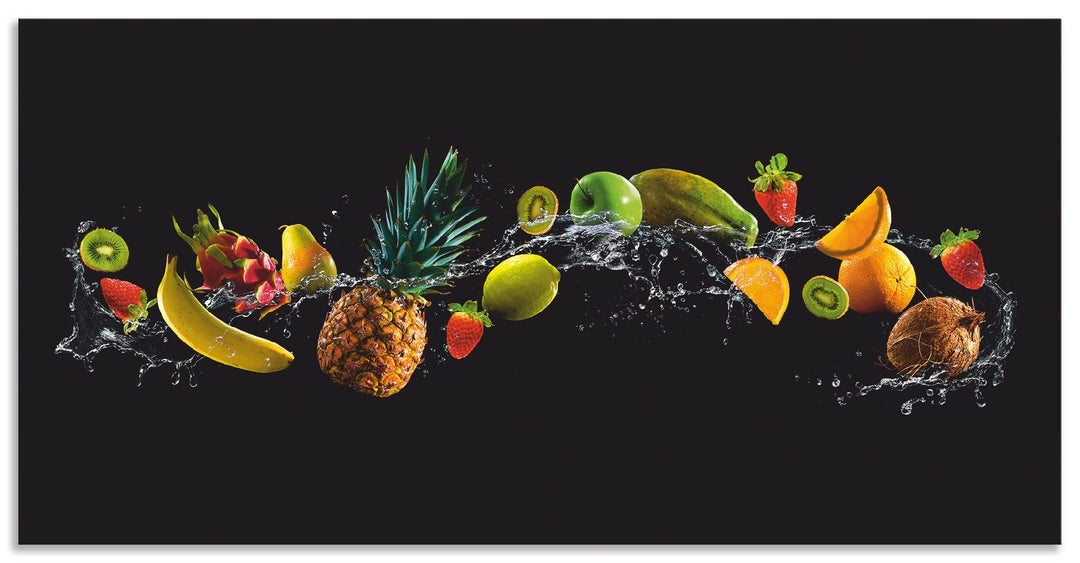 ARTland Küchenrückwand Alu 100x50 cm (BxH) viele weitere Grössen Spritzschutz Küche für Herd Spüle D