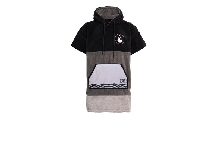 WAVE HAWAII Bade-Poncho Damen & Herren, Grösse S, 145-175cm, 100% Baumwolle Surf-Poncho für Erwachse