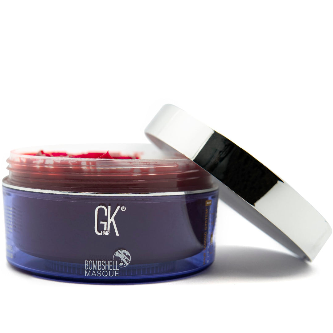 GKhair Red Red Bombshell Masque Haar 200 g Coloring Moisturizing Mask Lila Semi Permanent Haarfarbe