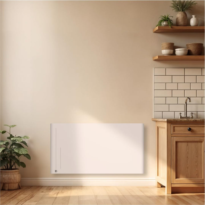 BESTHERM Bestherm Alba Elektrischer Heizung Heizkörper, mit trockener Trägheit, Keramik, 2000 W, hor