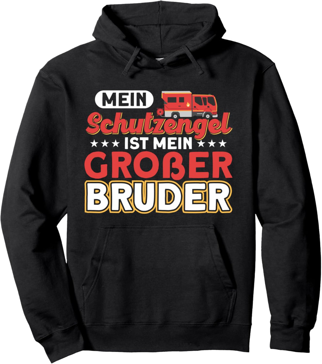 Grosser Bruder Geschwister Brüder Feuerwehrmann Pullover Hoodie