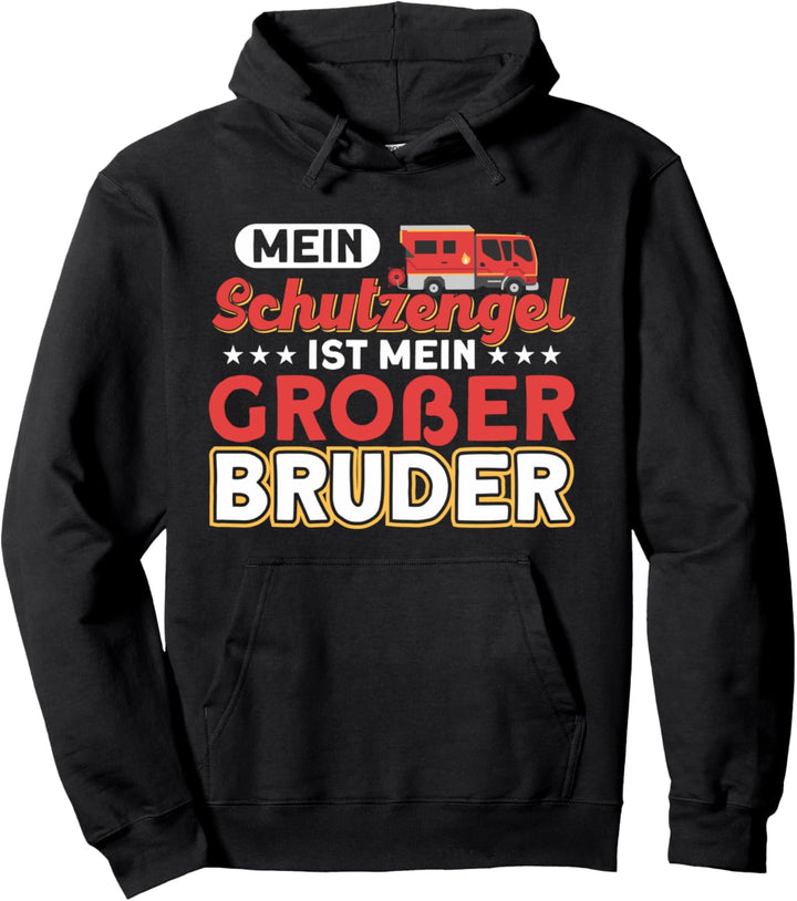 Grosser Bruder Geschwister Brüder Feuerwehrmann Pullover Hoodie