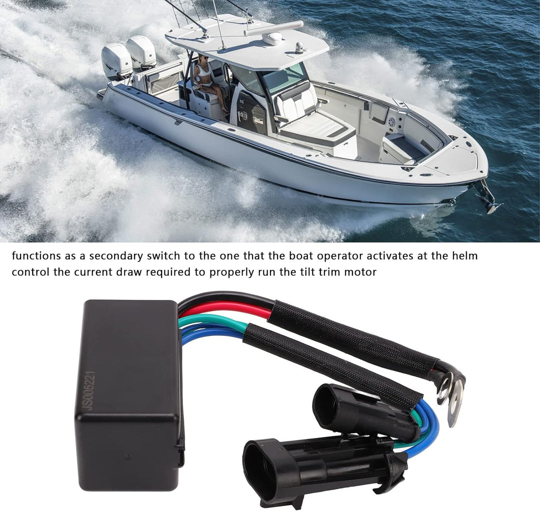 Qiilu Aussenborder Neigungs-Trimmungs-Relaisschalter 12 V 586767 R767 Bootsmotor Neigungs- und Trimm