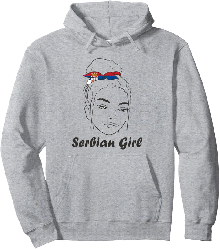 Serbisches Mädchen Serbische Flagge Band Serbischer Stolz Srbija Serbien Pullover Hoodie