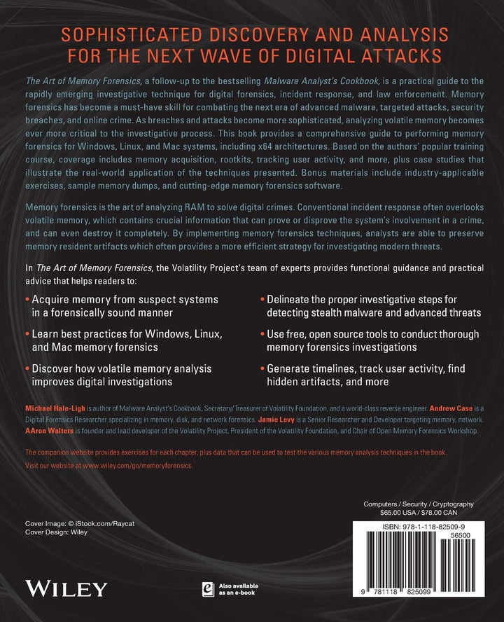 The Art of Memory Forensics: Detecting Malware and Threats in Windows, Linux, and MAC Memory, Tasche