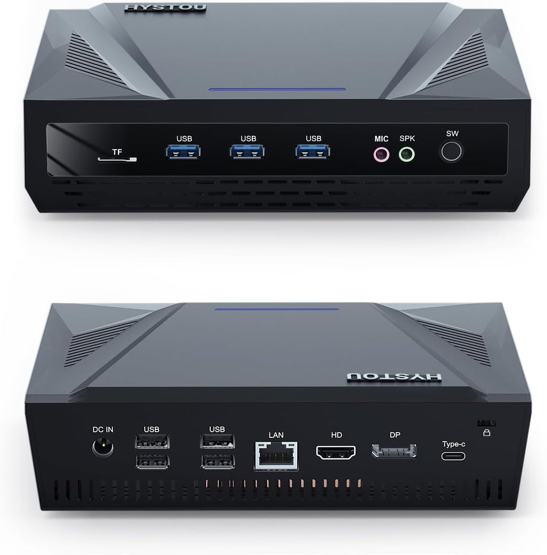 HYSTOU Mini PC I9 Büro Computer: Windows 11 Pro Mini Desktop PC I9 11900H 32GB Ram 512GB NVMe SSD 1T