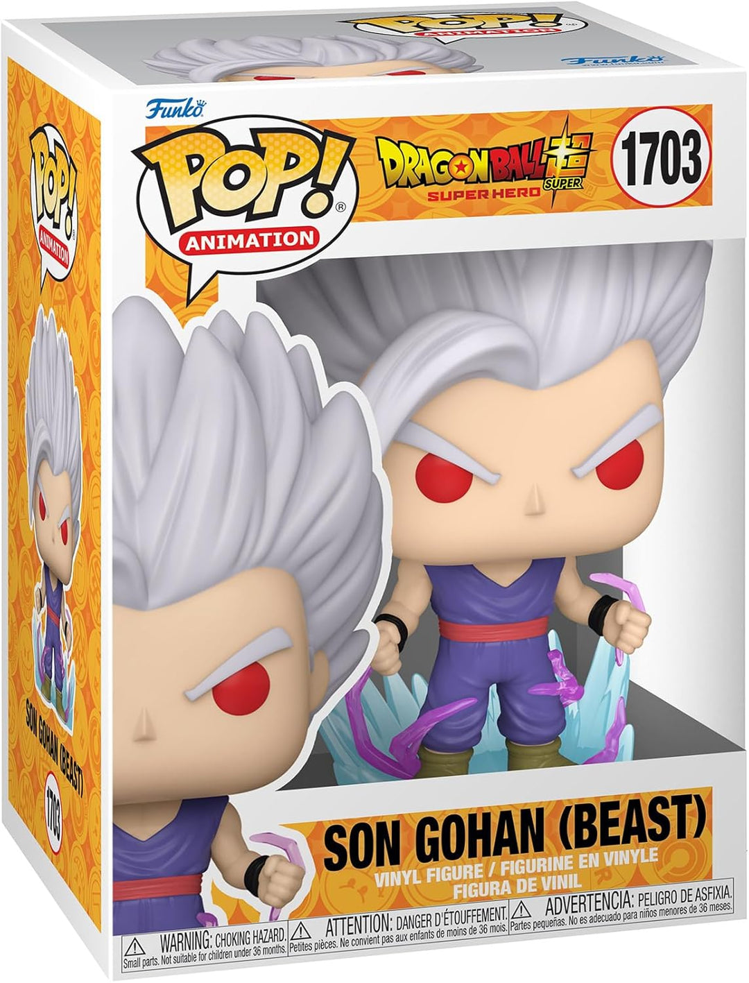 Funko Pop! Animation: DBSSH - Gohan UI - 1/6 Quote Für Seltene Chase-Variante - Leuchtet Im Dunkeln