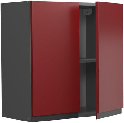 Vicco Hängeschrank R-Line, Rot/Anthrazit, 60 cm J-Shape Rot Hängeschrank 60 cm, Rot Hängeschrank 60