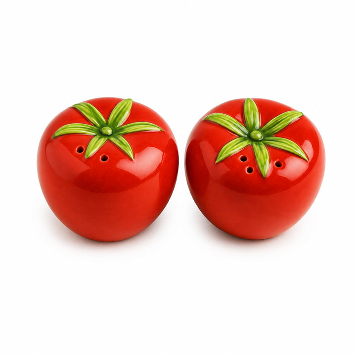 Salz- &amp; Pfefferstreuer Set Keramik, Hühner, Tomaten, Leuchttürme, dekorativ &amp; funktional (Tomaten),