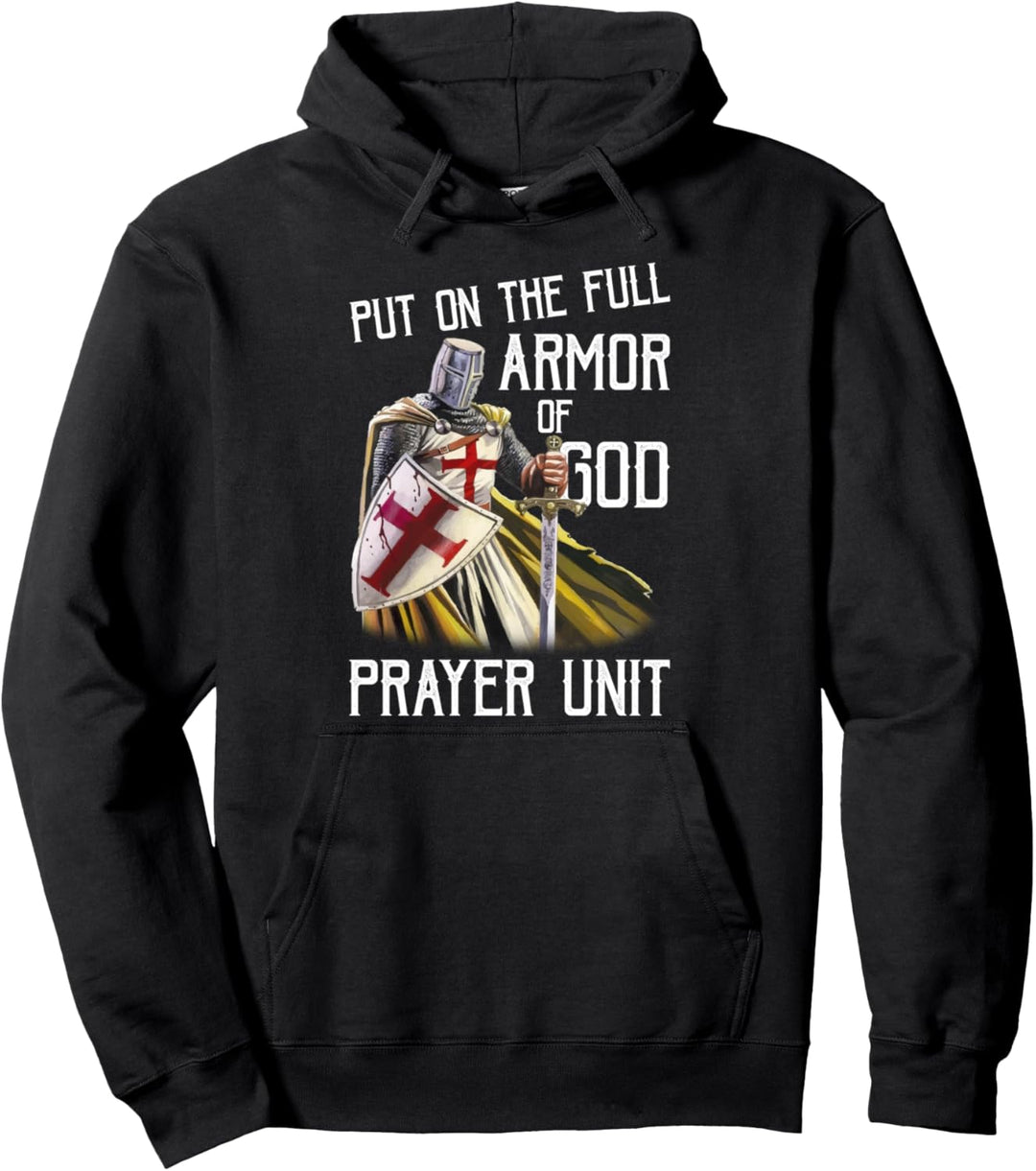 Put On The Full Armor Of God Christian Religious Quote Pullover Hoodie