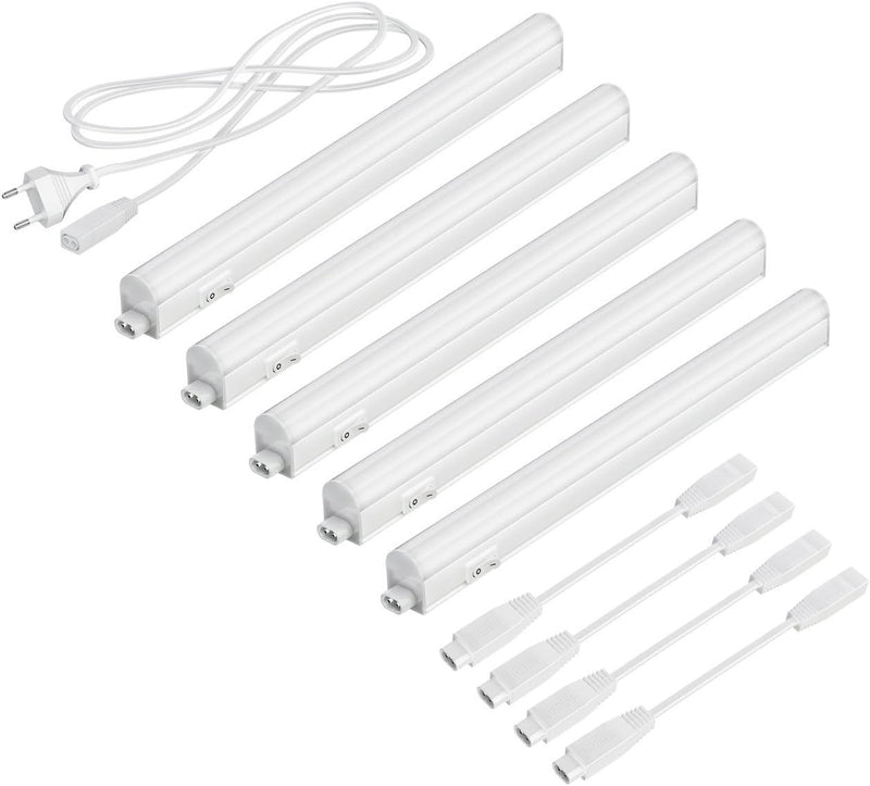 parlat LED Unterbau-Leuchten Rigel, je 31,3cm, je 397lm, warm-weiss, 5er Set 5er Set 31,3cm, 5er Set