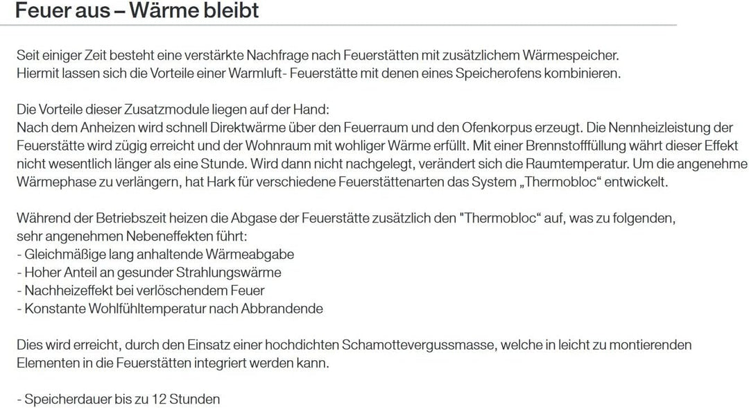 HARK 6x Thermospeichersteine für Kaminöfen