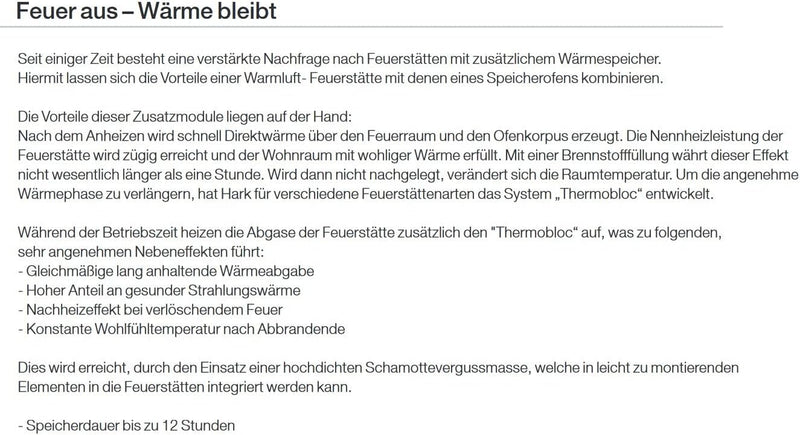 HARK 6x Thermospeichersteine für Kaminöfen