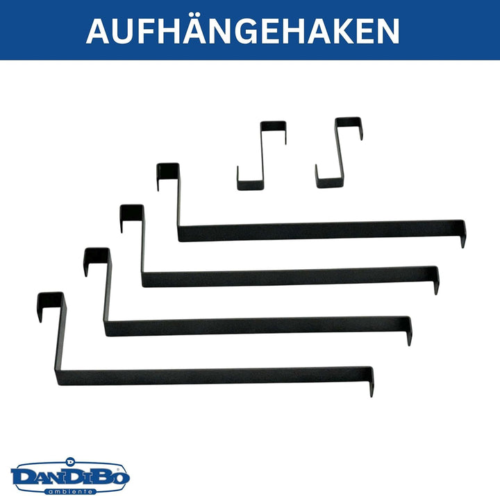 DanDiBo Getränkekistenregal 6 Kisten mit Gitter Haken Metall 96598 Getränkeregal 100 cm Kistenregal