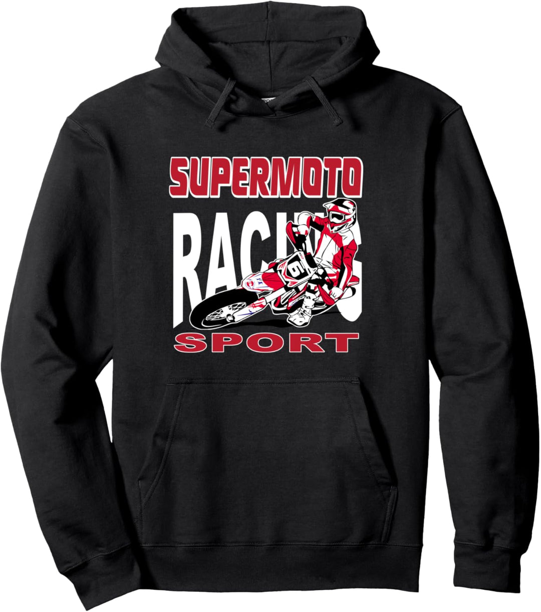 Supermoto Supermotard Moto Cross Motocross Pullover Hoodie