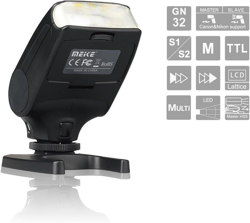 Meike MK-320S Mini TTL Speedlite Automatic Flash for Sony MI Hot Shoe DSLR and Mirrorless Cameras A7