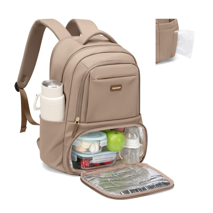 GOLF SUPAGS Lunch Rucksack, 16 Zoll Laptop Rucksack Schulrucksack mit Lsoliertes Kühltasche für Arbe