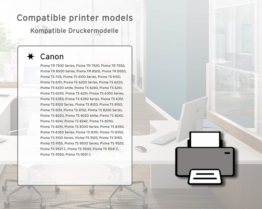 Nachfülltinten Set für Canon PGI-580 und CLI-581, Foto Blau