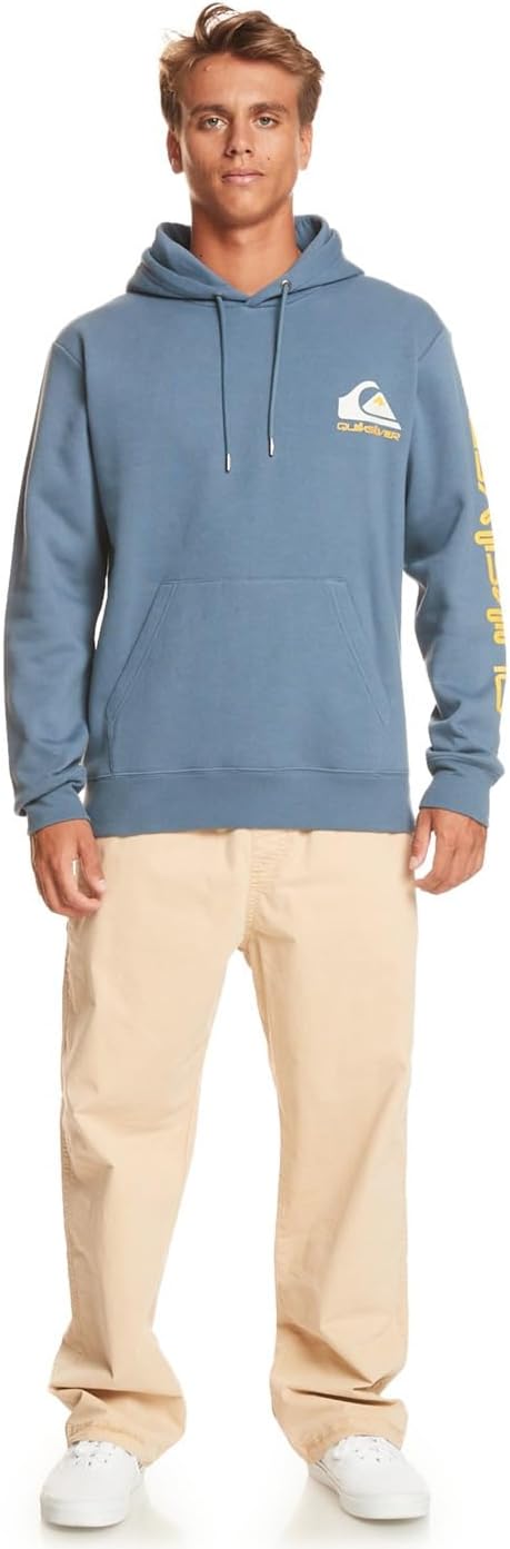 Quiksilver Herren Mw Logo Hoody Hooded Fleece Sweatshirt Pullover (1er Pack) L Bering Sea, Bering Se