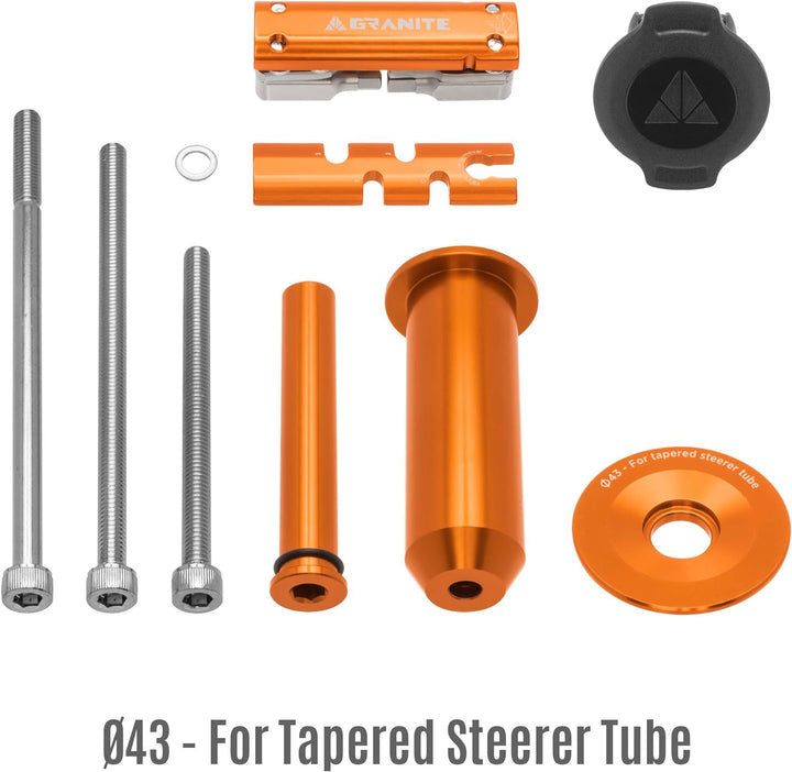 Granite Stash Multi-Tool Kit - Kompaktes Fahrradwerkzeug kann im Gabelschaft verstaut werden STANDAR