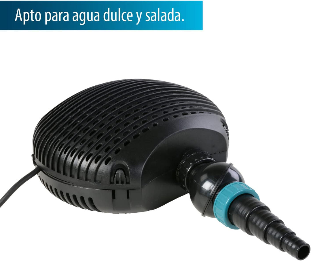 AquaForte EC 6.500 Filter/Teichpumpe, 38 Watt, Maximale Fördermenge 6.500 Liter pro Stunde, Maximale