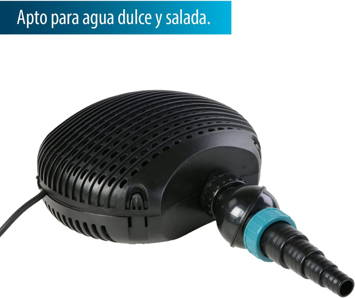 AquaForte EC 6.500 Filter/Teichpumpe, 38 Watt, Maximale Fördermenge 6.500 Liter pro Stunde, Maximale