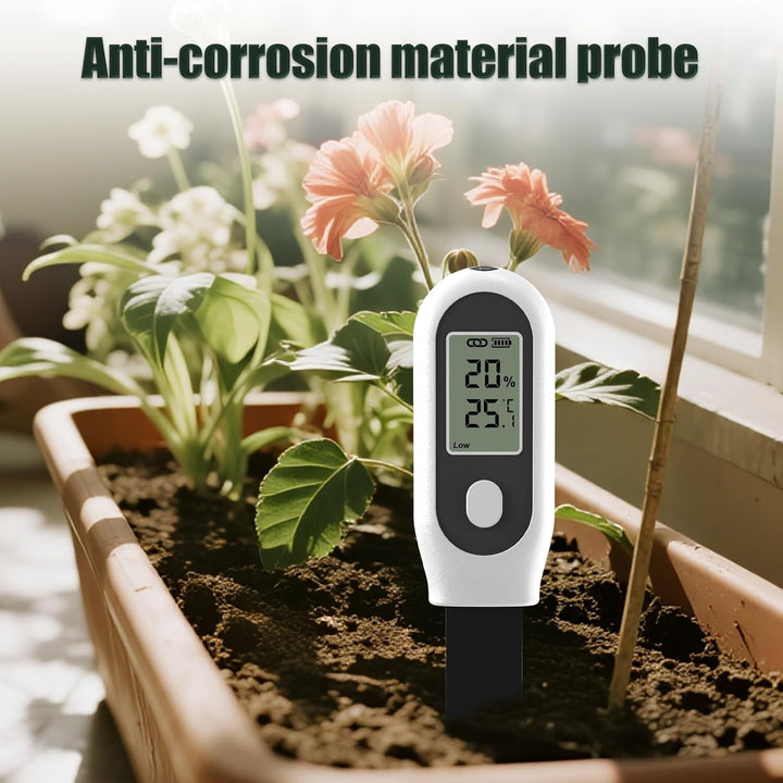 GIEX Zigbee 3-in-1 Bodenfeuchtesensor, 2er-Pack, für Garten mit Temperatur- & Lichtmessung, kompatib
