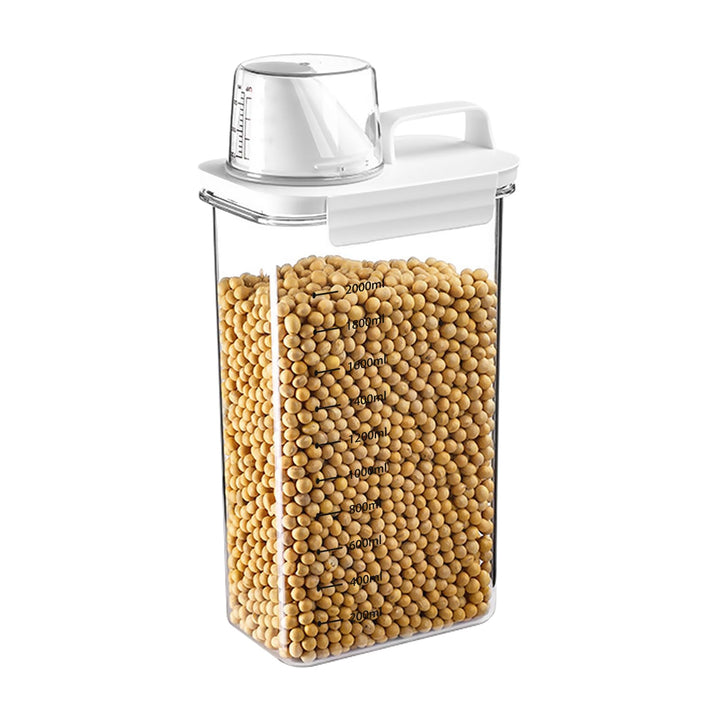 Fyfjur Müsli Aufbewahrung, Waschpulver Aufbewahrungsbox with Measuring Cup, Vorratsdosen mit Deckel