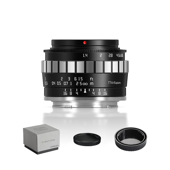 TTARTISAN 23 mm F1.4 Weitwinkel APS-C Kameraobjektiv Manueller Fokus für Olympus/Panasonic MFT Mount