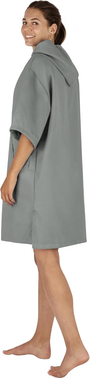normani Unisex Badeponcho - Badehandtuch mit Kapuze aus Mikrofaser - schnelltrocknend und mit kleine