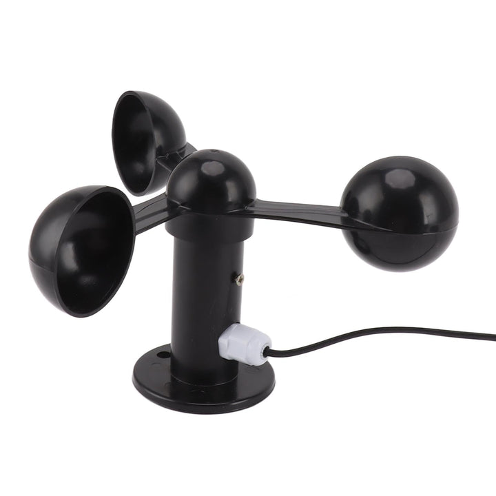 Flyocean Windgeschwindigkeitsüberwachungssensor, ABS 3 Tassen Anemometer mit 8 M Kabel 4 Cm Montagel