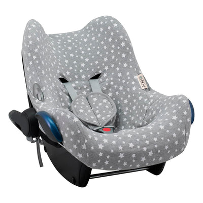 JYOKO KIDS Bezug für Autositz kompatibel mit Maxi Cosi Cabriofix, City Streety, aus Baumwolle (White