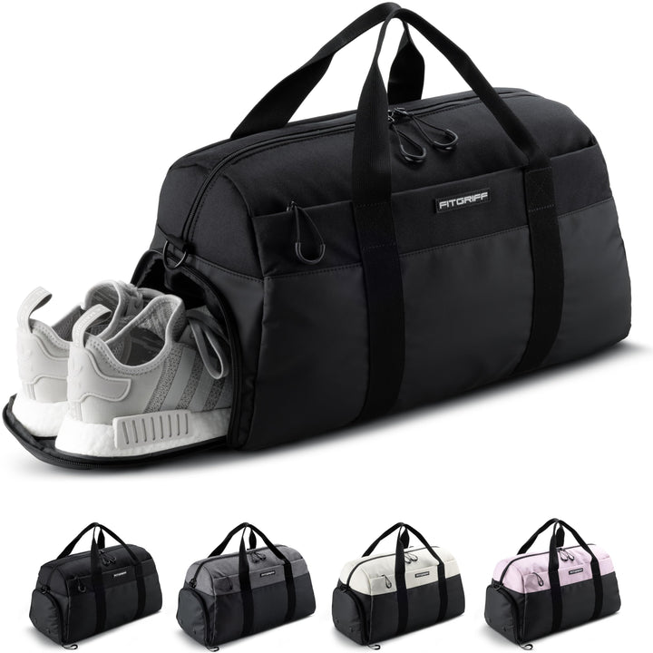 Fitgriff® Sporttasche & Reisetasche V2 für Damen und Herren - mit Schuhfach & Nassfach - Tasche für