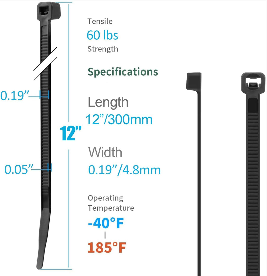 XINGO 1000 Stück Kabelbinder Apfelgrün, 300mm x 4.8mm, 22,7 kg Zugfestigkeit, UV-beständig, Selbstsi