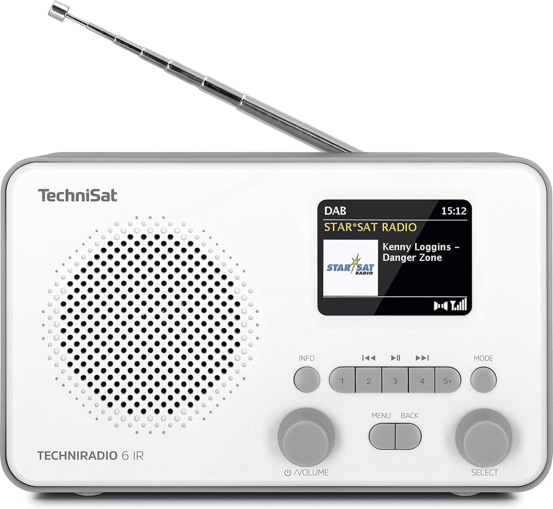 TechniSat TECHNIRADIO 6 IR – portables Internetradio (DAB+, UKW, WLAN, Bluetooth, Farbdisplay, Wecke