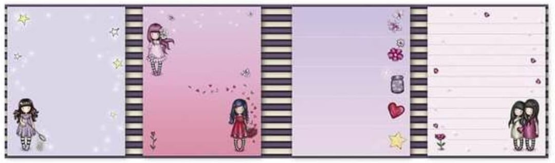 Santoro M1040 Gorjuss Sparkle & Bloom Display Haftnotizen 1048GJD01 - Catch A Falling Star, Cherry B