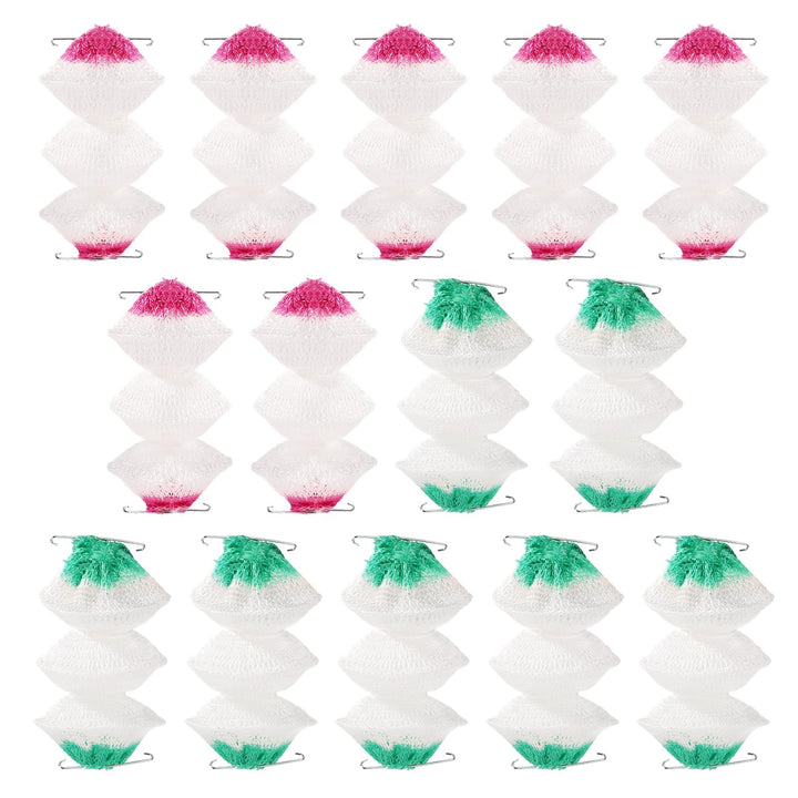 14 Stück 3-Lagige Propangaslaternen Glühstrümpfe mit 2 Befestigungsclips, Faltbares Design Ersatzglü