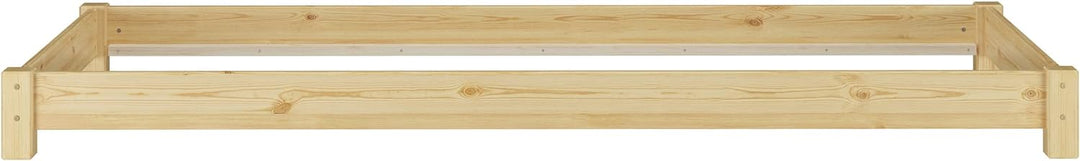 Erst-Holz Niederflurbett Futonbett Einzelbett Bodenbett 90x200 Kiefer massiv wählbares Zubehör V-60.