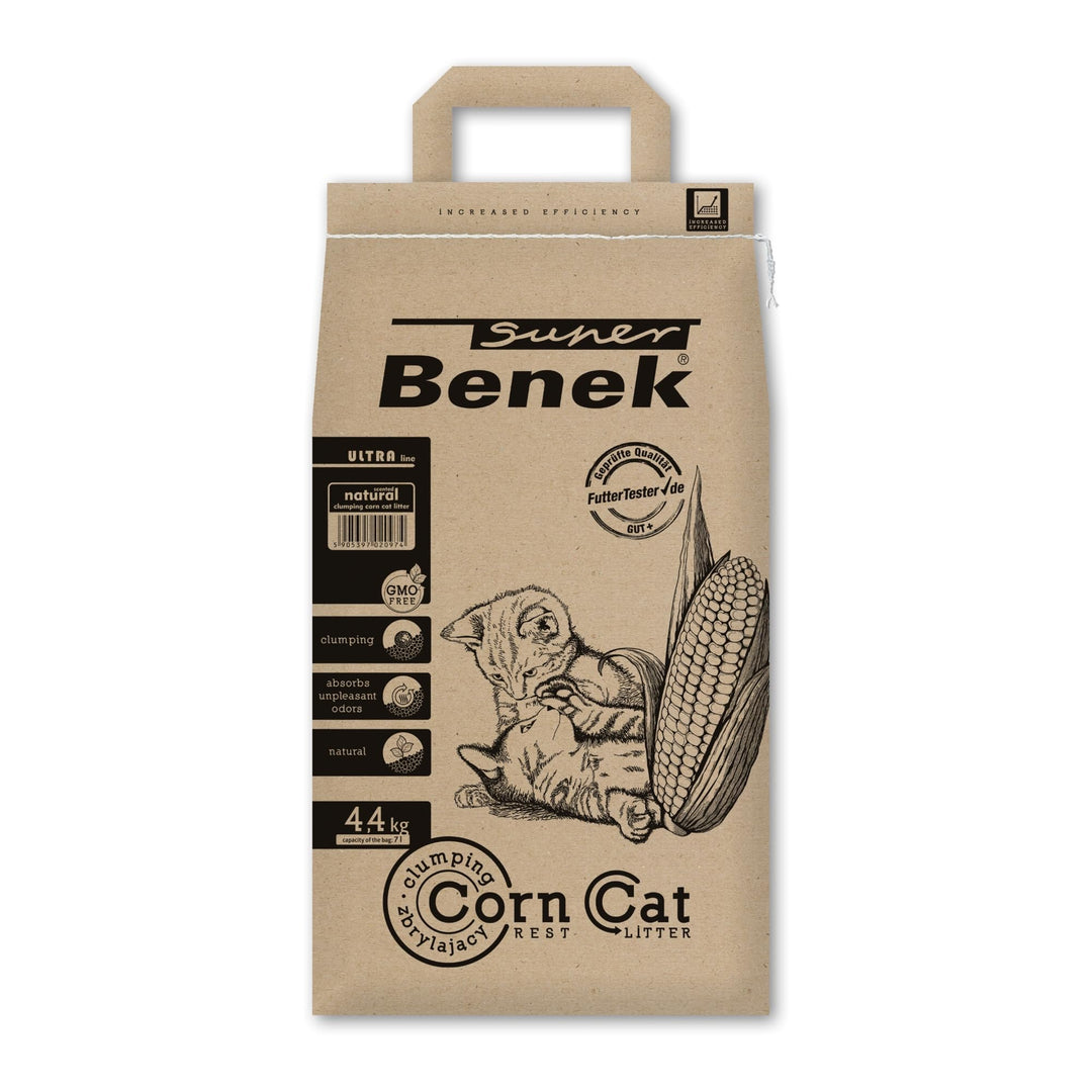 Stones Garden Certech Super Benek Natürliches Katzenstreu Corn Cat Ultra 7 Liter