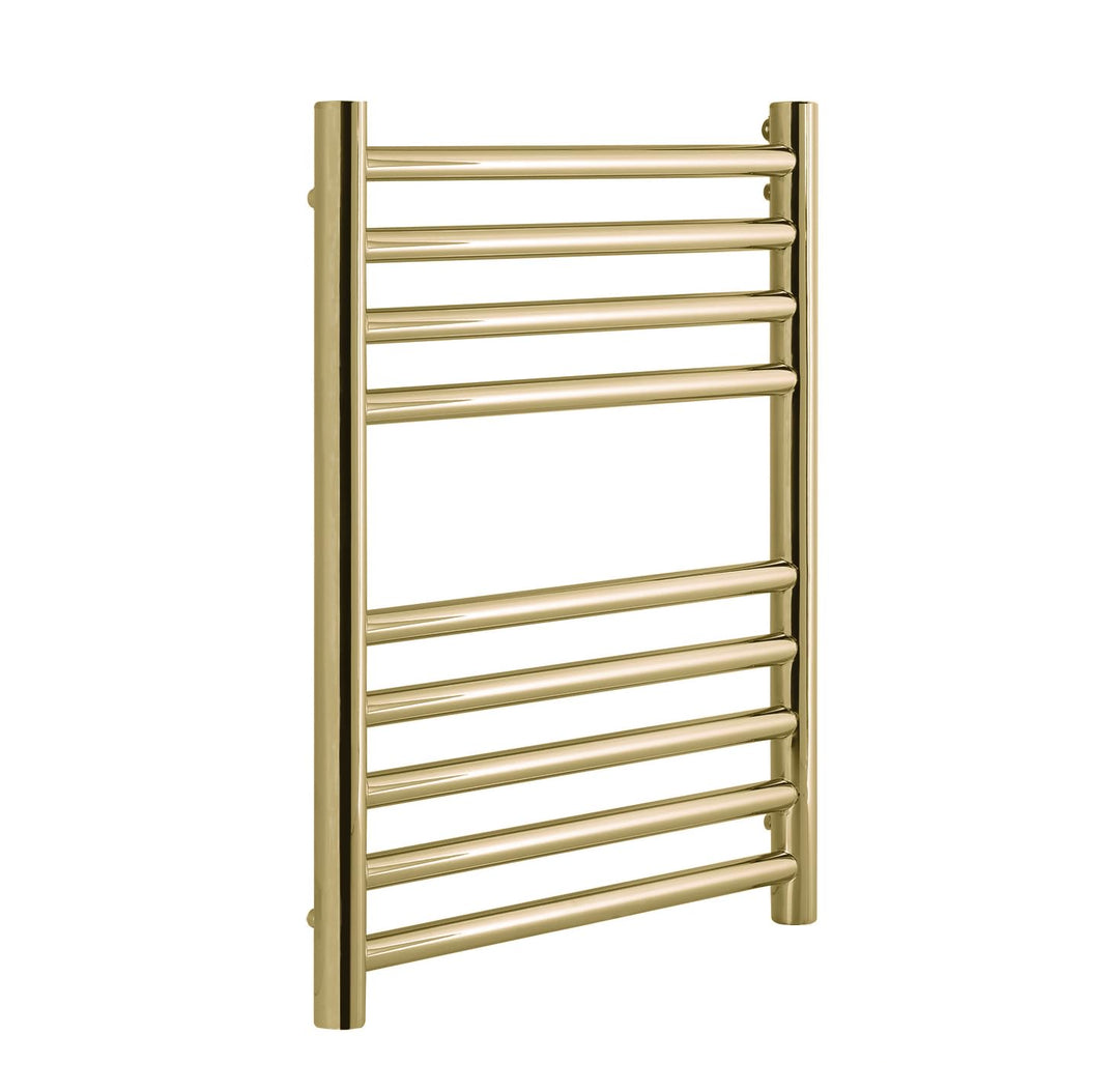 Manissa Boston Handtuchheizkörper, gebürstetes Messing, 400 x 600 mm (B x H), Zentralheizung, Badezi