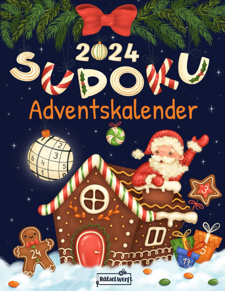 Sudoku Adventskalender 2024: Rätsel Adventskalender für Erwachsene mit 144 Sudokus von Leicht - Schw