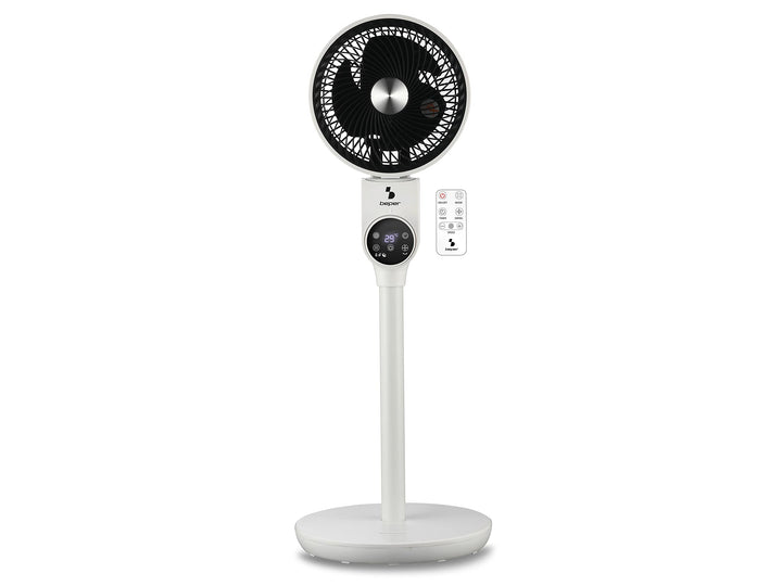 BEPER P206VEN161 Standventilator mit Fernbedienung und LED Display, Luftzirkulation Ventilator Oszil