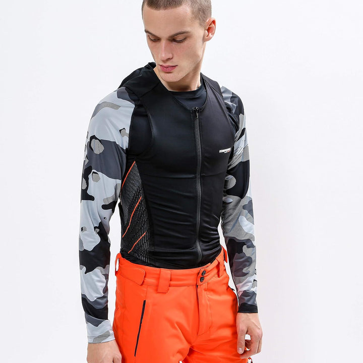 Komperdell Herren Protektor Top Super ECO Cross Vest Men black/orange M, black/orange M